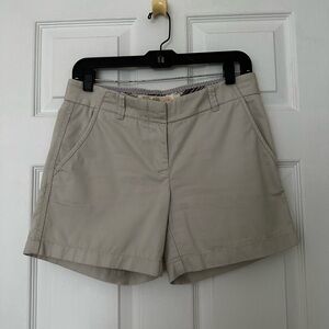 J. Crew Tan Bermuda Shorts Tailored Cotton Blend